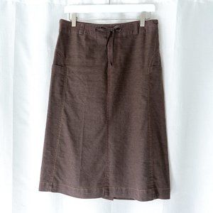 Title Nine Aviatrix Hemp Skirt, brown, size 4